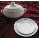 Servi&ccedil;o de Mesa 70 Pe&ccedil;as Platina COSTA VERDE