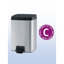 Balde Lixo Rectangular 10Lts Inox Mate BRABANTIA